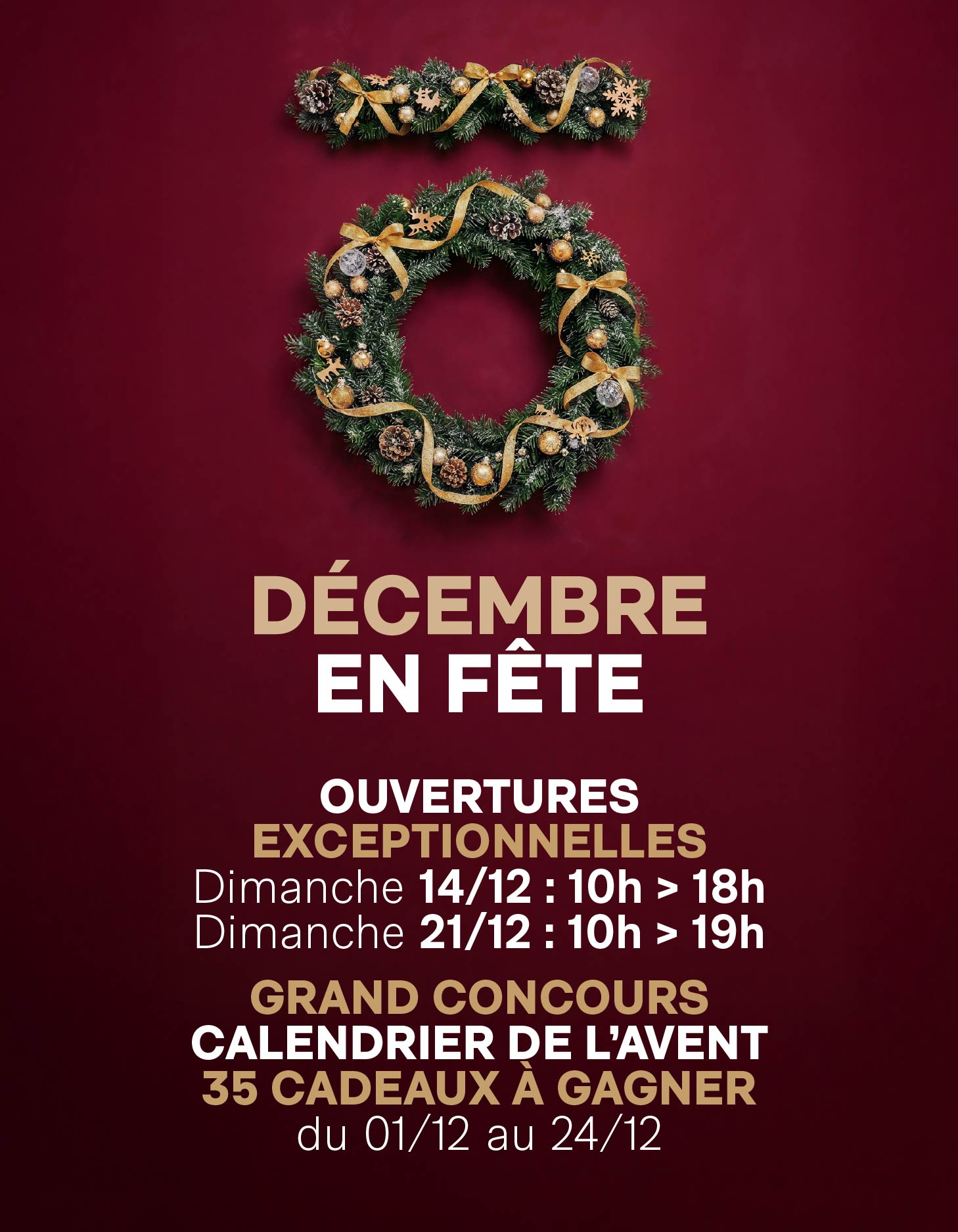 LA GALERIE MET VOS FÊTES EN LUMIÈRES