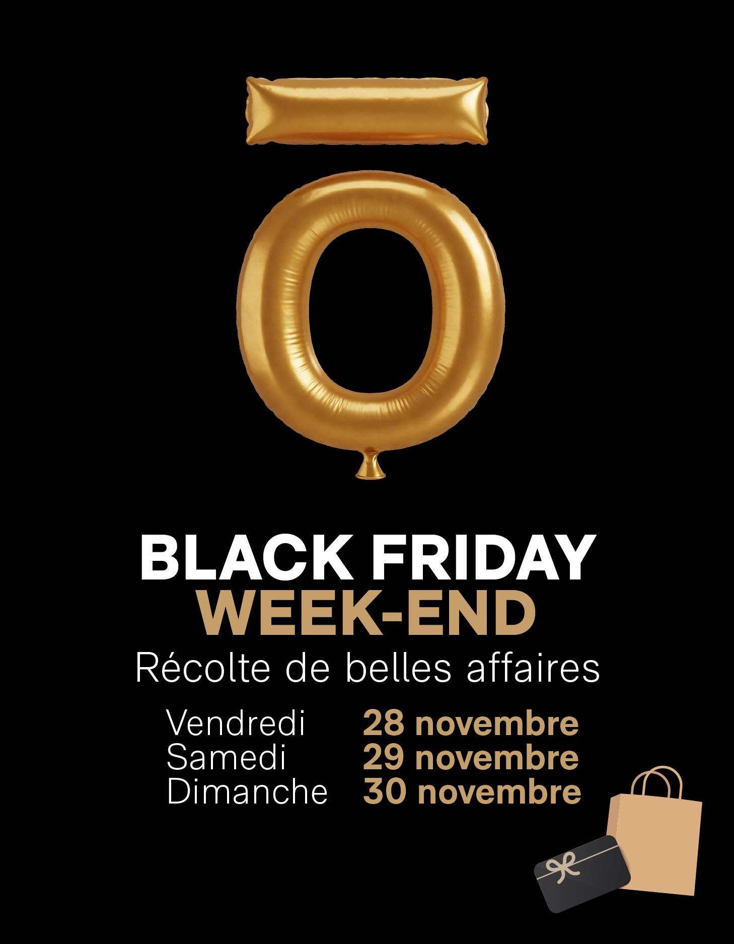 BLACK FRIDAY WEEK-END, RÉCOLTE DE BELLES AFFAIRES
